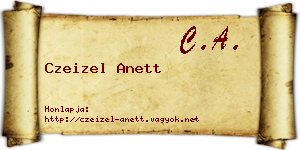 Czeizel Anett névjegykártya